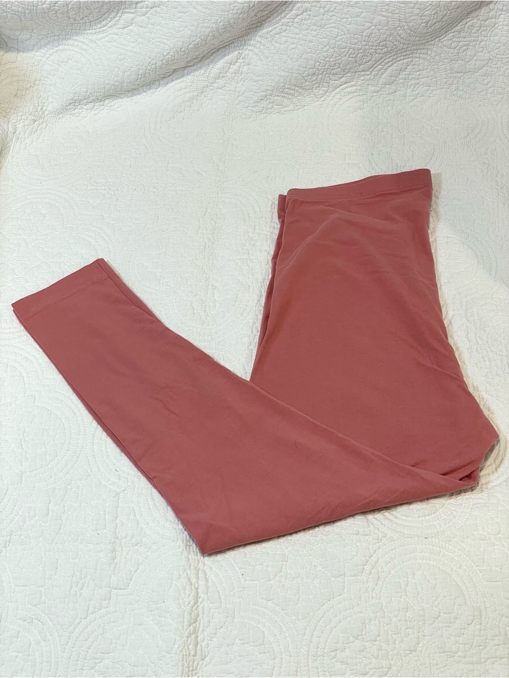 ☀️☀️2/$10 Old Navy Salmon Peach Pink Tone Leggings | 85% Cotton | XL | NWOT